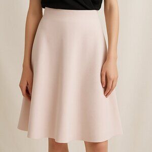 Y2K Bias Cut Satin Cream Slip Skirt Sz 6